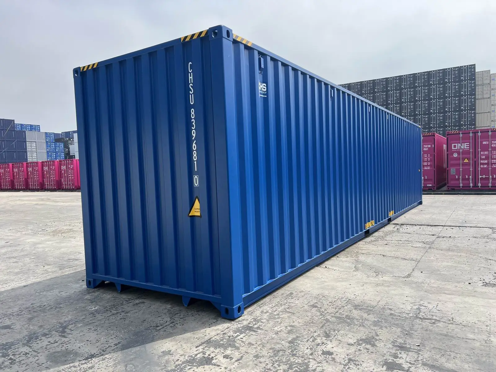 40ft-shipping-container-high-cube-new-blue-corner-right-back.webp 40ft High Cube New Shipping Containers For Sale - Image 1