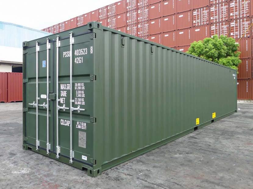 438160972_442447068527212_9144922367904108167_n.jpg 40Ft Standard Shipping Container Green - Image 1